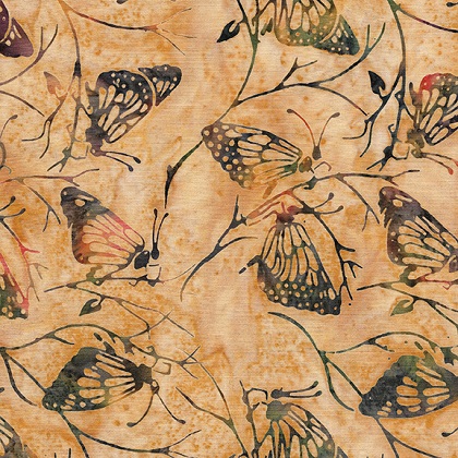 Island Batiks - Cotton Batik 2021 - Monarch, Weeds