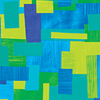 Kanvas Studio - Art Class - Paper Collage, Blue/Green