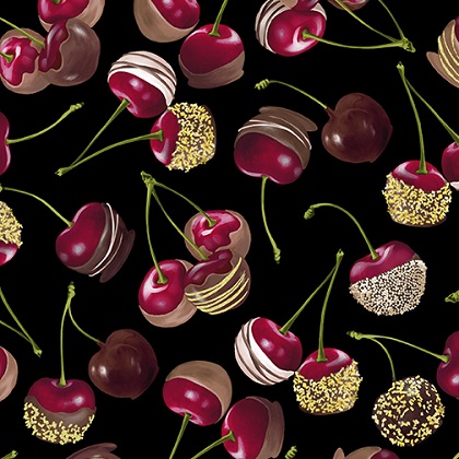 Kanvas Studio - Chocolicious - Chocolate Cherries, Black