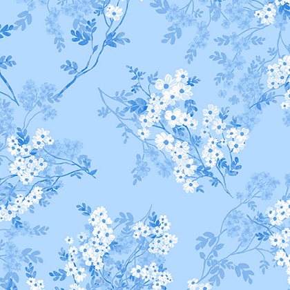 Kanvas Studio - Daisy Delight - Wild Flower Romance, Light Blue