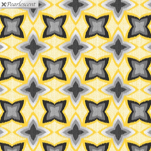 Kanvas Studio - Limoncello - Flower IKAT, Yellow