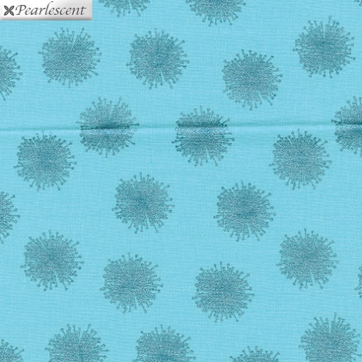 Kanvas Studio - Pearl Reflections - Floating Dandelion, Teal