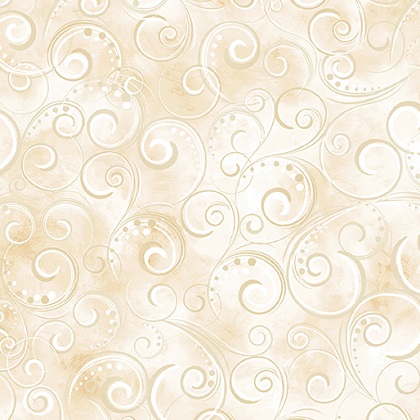 Kanvas Studio - Pearl Slendor Basic - Swirly Blender, Ecru