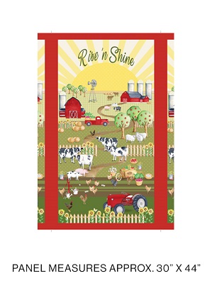 Kanvas Studio - Rise 'n Shine - 24' Farm Scene Panel, Multi