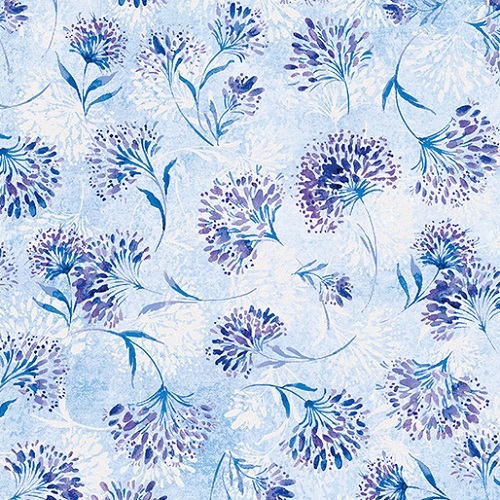 Kanvas Studio - Shimmering Twilight - Enchanted Dandelions, Light Blue