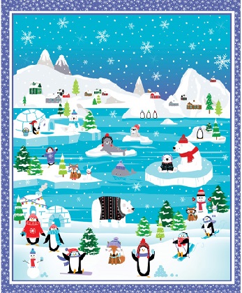 Kanvas Studio - Snow Place Like Home - Snow Fun 36' x 44' Panel, Multi