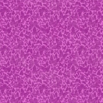 Lumin Fabrics - Flight of Fancy - Butterfly Silhouette, Magenta
