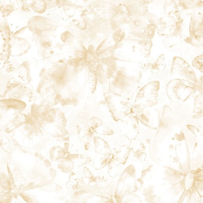 Lumin Fabrics - Flight of Fancy - Butterfly Wishes, Cream