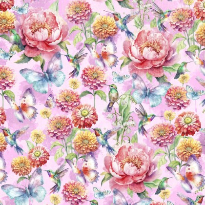Lumin Fabrics - Flight of Fancy - Color My World, Purple