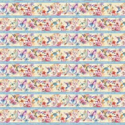 Lumin Fabrics - Flight of Fancy - Stripe, Multi