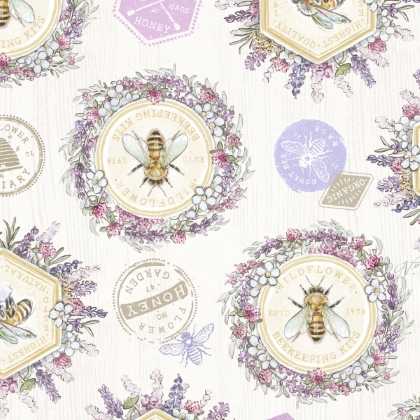Lumin Fabrics - Sweet Honey Bee - Medallions, Multi