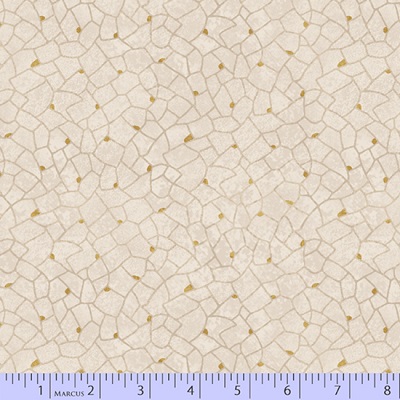 Marcus Fabric - Paisley Palette - Crackled, Cream