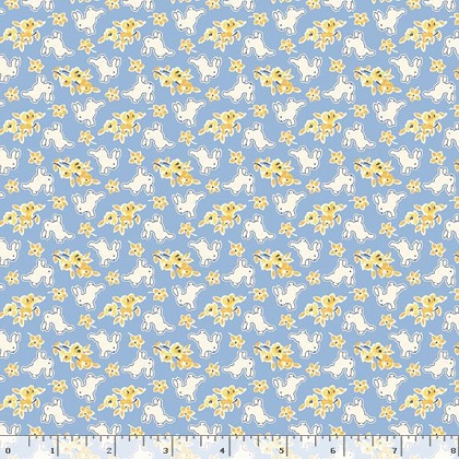 Marcus Fabrics - Aunt Grace Rock My Baby - Bunny, Blue