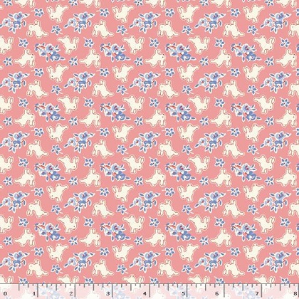 Marcus Fabrics - Aunt Grace Rock My Baby - Bunny, Pink