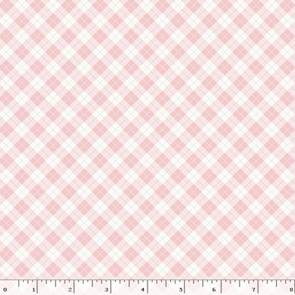 Marcus Fabrics - Aunt Grace Rock My Baby - Plaid, Pink