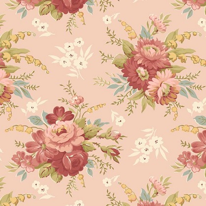 Marcus Fabrics - Birds of a Feather - Floral, Pink