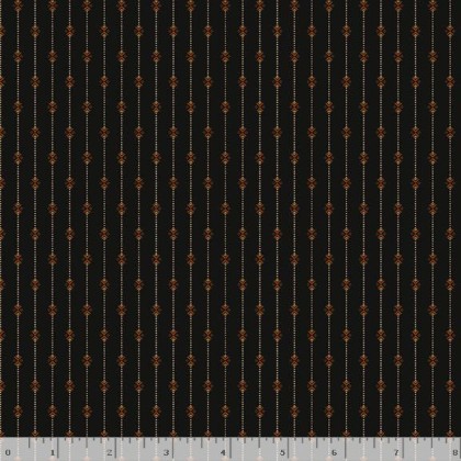 Marcus Fabrics - Black Sheep Cottons - Bowtie Stripe, Black