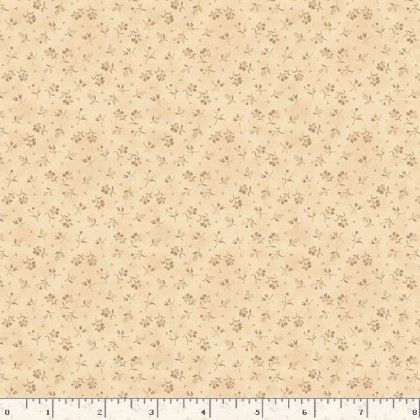 Marcus Fabrics - Black Sheep Cottons - Country Flowers, Cream