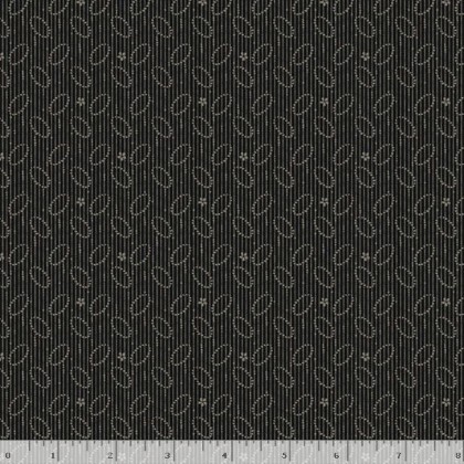 Marcus Fabrics - Black Sheep Cottons - Oval Bars, Black