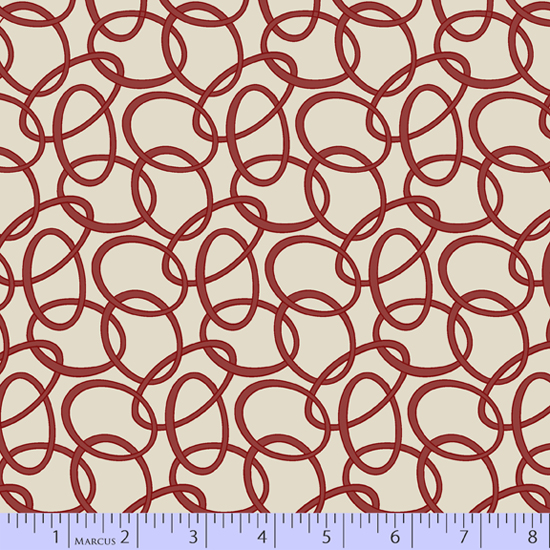 Marcus Fabrics - Brick - Clay, Red/Neutral