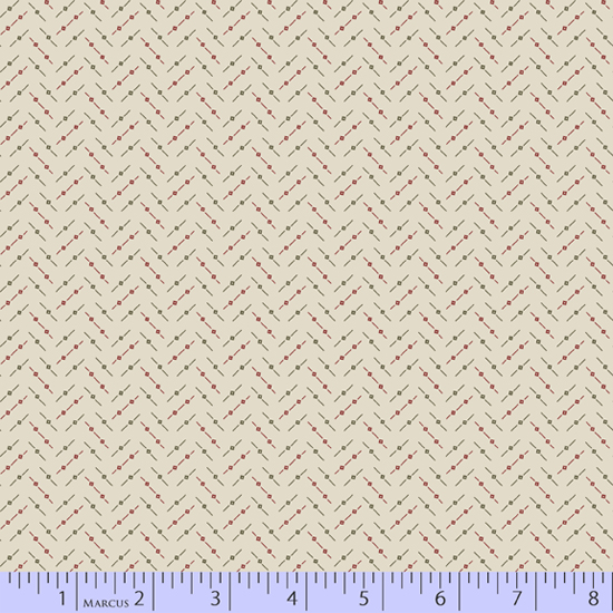 Marcus Fabrics - Brick - Mix, Red/Taupe