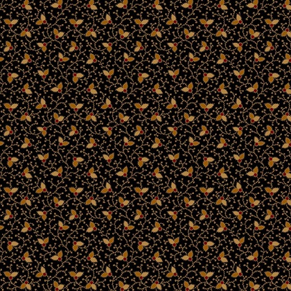 Marcus Fabrics - Butternut and Peppercorn - Cinnamon, Black