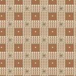 Marcus Fabrics - Cedar Shake - 1' Squares, Brick