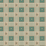 Marcus Fabrics - Cedar Shake - 1' Squares, Teal