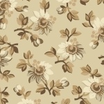 Marcus Fabrics - Chalk & Timber - Floral, Tan