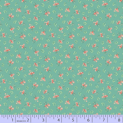 Marcus Fabrics - Collectable Calicos - Belle, Teal