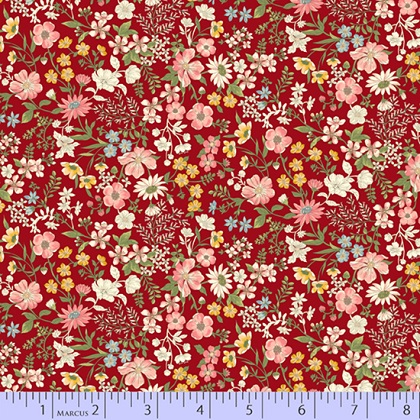 Marcus Fabrics - Collectable Calicos - June, Red