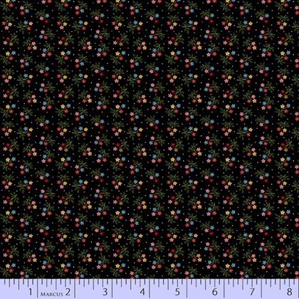 Marcus Fabrics - Collectable Calicos - Mae, Black