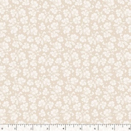 Marcus Fabrics - Dandy Pansies - Deed of Kindness, Beige