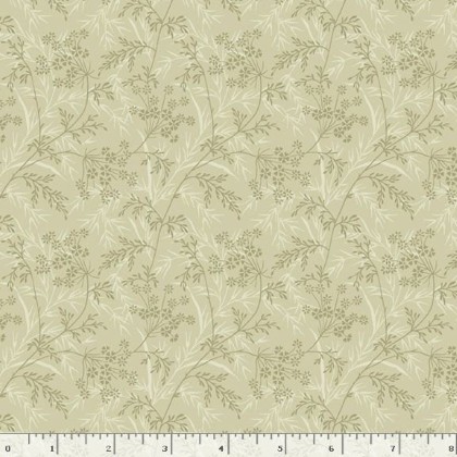 Marcus Fabrics - Dandy Pansies - Wispy, Sage