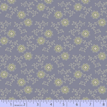 Marcus Fabrics - For Rosa - Ditsy Flower, Blue