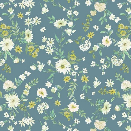 Marcus Fabrics - Fresh Cut - Baby Blooms, Blue