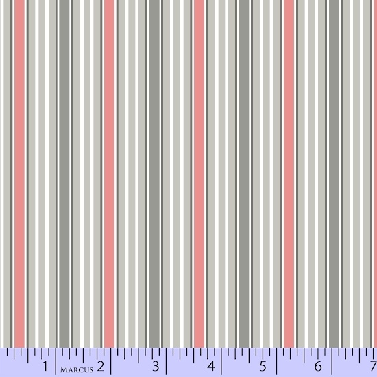Marcus Fabrics - Gracious Skies - Stripe, Pink