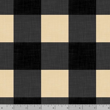 Marcus Fabrics - Linen Closet Weaves - Vichy, Black