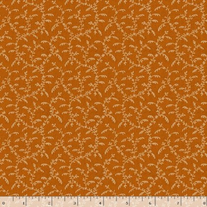 Marcus Fabrics - Midnight Cheddar - Climbing Vine, Cheddar