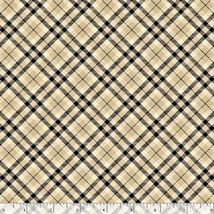 Marcus Fabrics - Modern Classics - Plaid, Tan