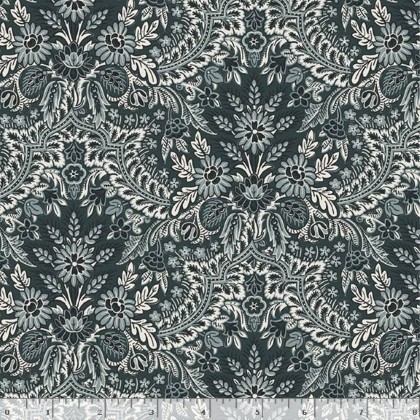 Marcus Fabrics - Moon Washed - Garden, Navy