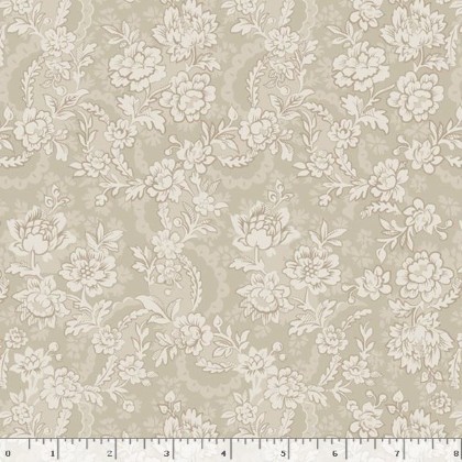 Marcus Fabrics - Moon Washed - Swirly Flowers, Beige