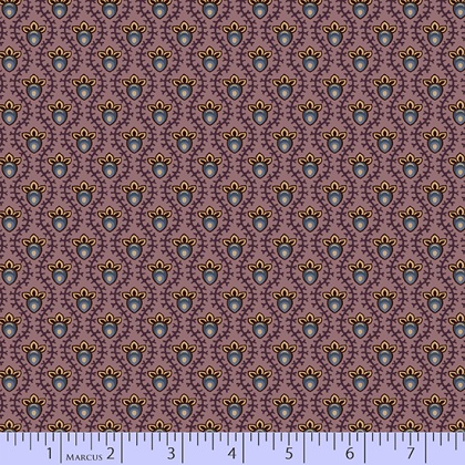 Marcus Fabrics - Plumberry - Small Diamond Stripe, Purple