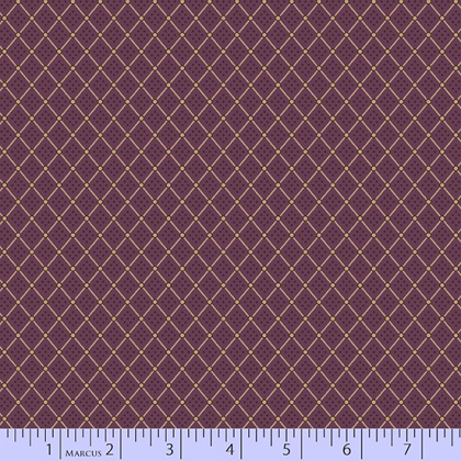 Marcus Fabrics - Plumberry - Trellis - Purple