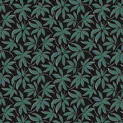 Marcus Fabrics - Rebekah's Basics - Leaves, Blue