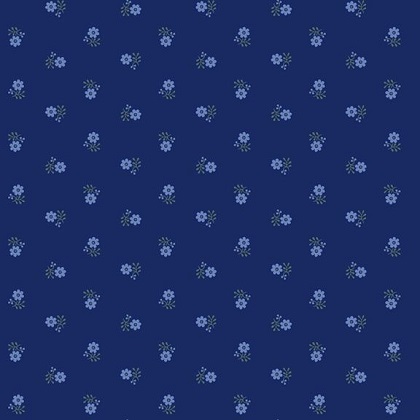 Marcus Fabrics - Star Struck - Little Flower, Blue