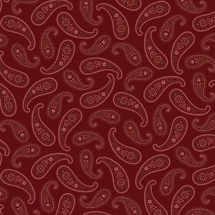 Marcus Fabrics - Star Struck - Paisley, Red