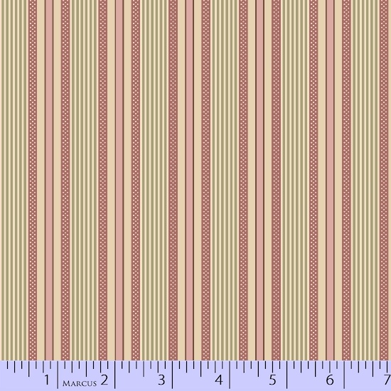 Marcus Fabrics - Uptown Duets - Stripe, Pink/Green