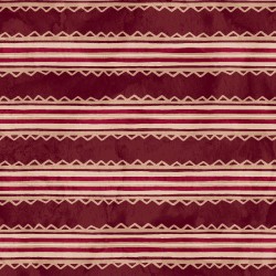 Maywood Studio - In Stitches - Trimmed Stripe, Red/Tan