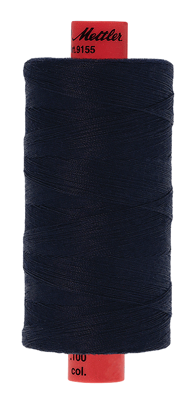 Mettler Metrosene Thread - All Purpose #100 - 50WT - 1094 yds. Darkest Blue